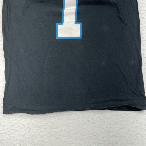 Nike NFL Carolina Panthers Men's Small Cam Newton #1 Jersey Style Black T-Shirt - Picture 7 of 12